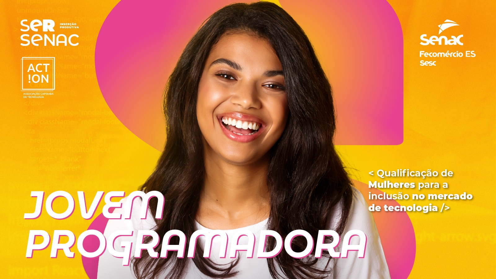 Jovem Programadora: curso gratuito do Senac-ES qualifica mulheres para o mercado de TI